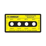 Non-Reversible, Four point Horizontal Temperature Label