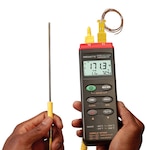 2 Channel Handheld K Type Thermocouple Datalogger USB output