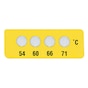 Non-Reversible, Four-Point Temperature Label