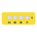 Non-Reversible, Four-Point Temperature Label