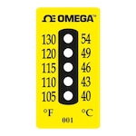 5 Dot Water Resistant Non-Reversible Temperature Label